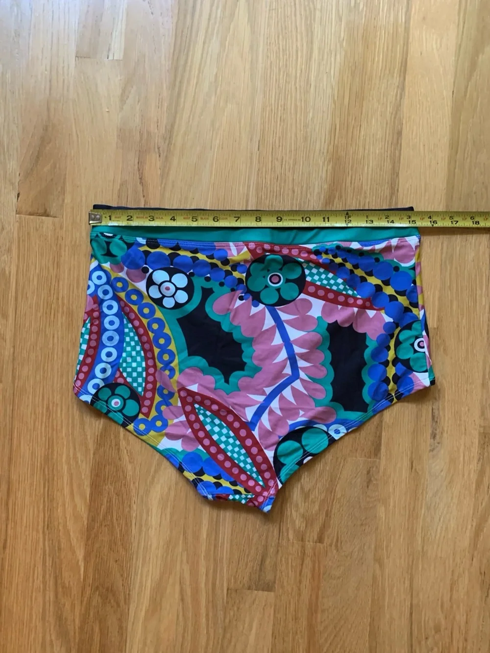 J.Crew Ratti® Kaleidoscope Floral High-Rise Bikini Bottom Size M EUC
